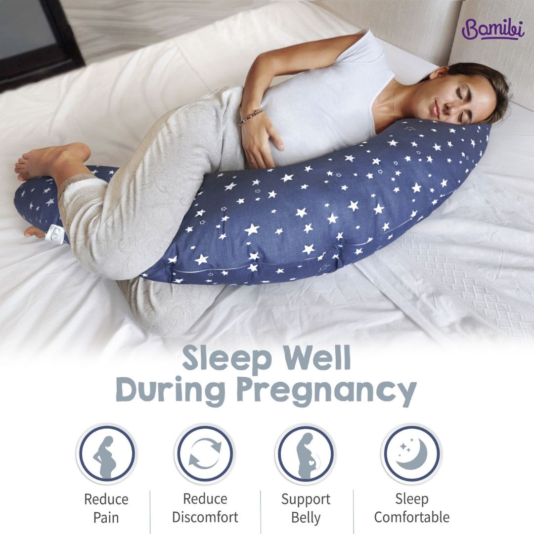 pregnancy-pillow-blue-stars-sleeping